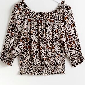 Oliver Bonas Animal Bardot Top